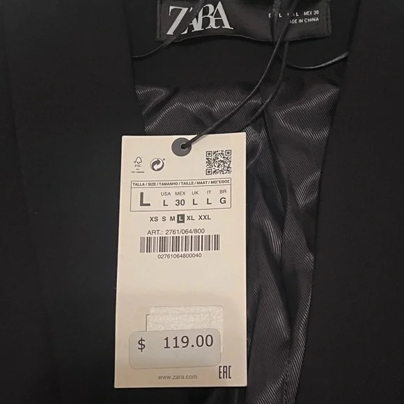 NWT Zara Blazer Size Large - Picture 2 of 8